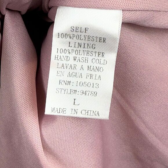 Andree By Unit Midi Dress Womens Large Purple Tiered Ruffled Puff Sleeve Cottage - Picture 5 of 9